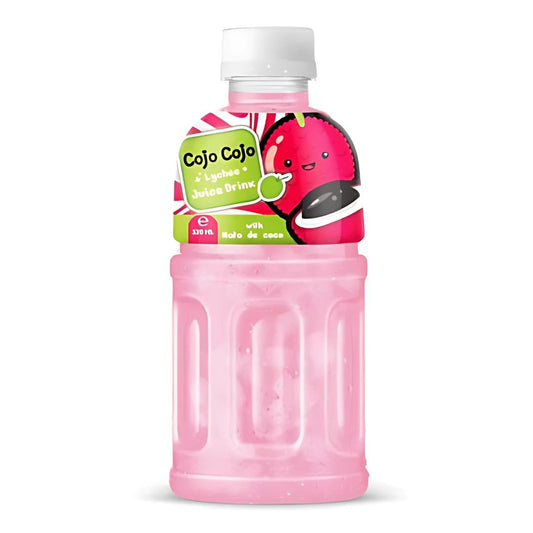 COJO COJO Lychee Juice with Nata de Coco 320ml/ COJO COJO ličī sula ar Nata de Coco 320ml - Oishii Asian Mart