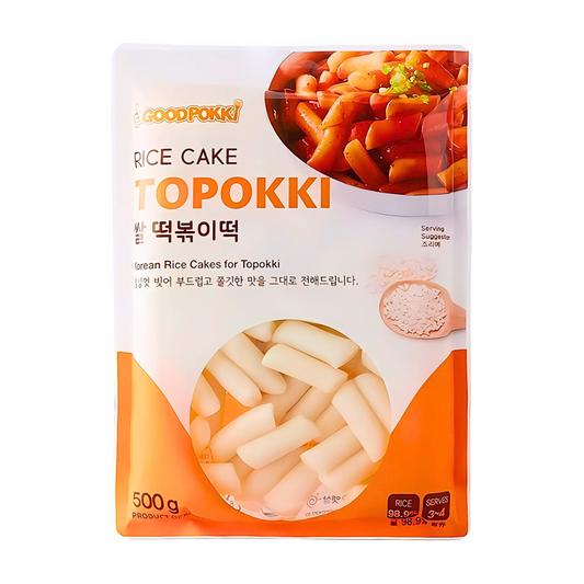 GOODPOKKI RĪSU KŪKA TOPOKKI 500g/ GOODPOKKI Rīsu Kūkas Topokki 500g