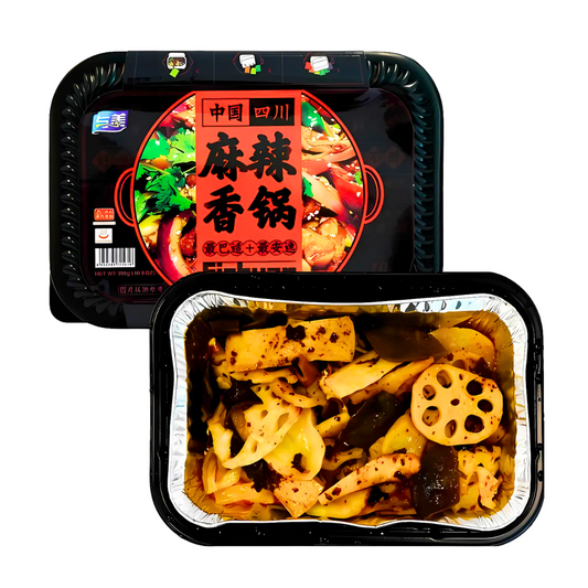 YUMEI Self-Heating Hot Pot - Sichuan Spicy Stir-fry 305g/ YUMEI pašsildošais karstais katls – Sičuaņas pikantais ceptais maisījums 305g