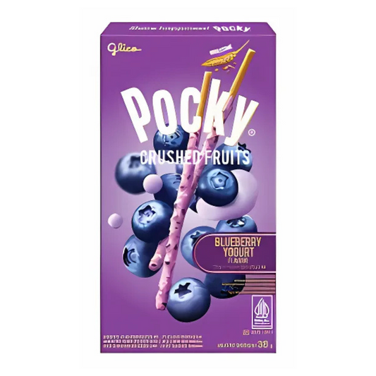 Pocky Crushed Fruits Melleņu Jogurts 38g/ Pocky Sasmalcināti Augļi Melleņu Jogurts 38g