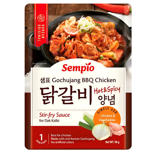 SEMPIO Gochujang BBQ Chicken&Vegetables 90g/ SEMPIO Gochujang BBQ Vistas Gaļa un Dārzeņi 90g - Oishii Asian Mart