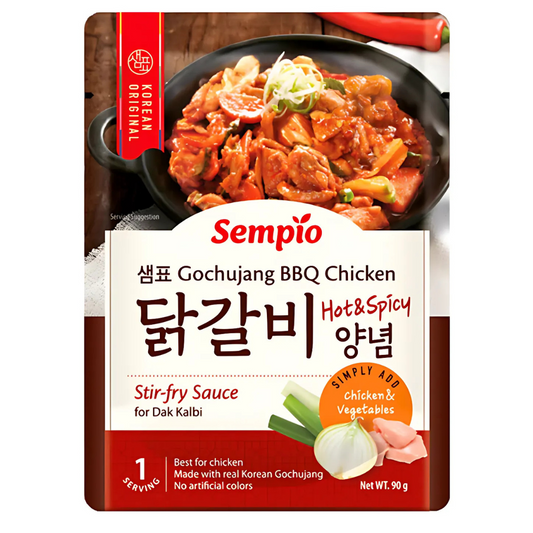 SEMPIO Gochujang BBQ Chicken&amp;Vegetables 90g/ SEMPIO Gochujang BBQ Vistas Gaļa un Dārzeņi 90g