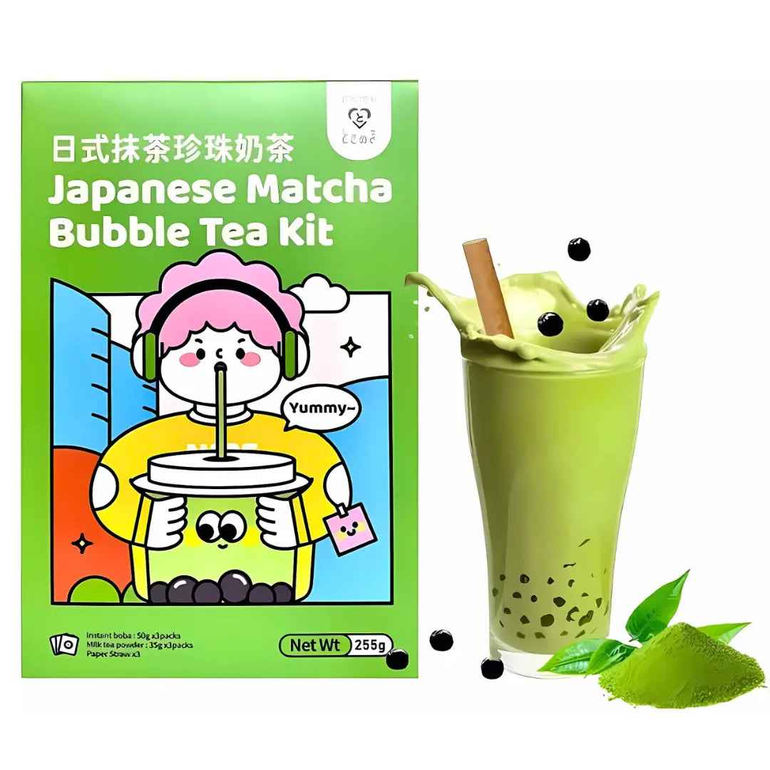 Tokimeki Bubble Tea Kit, Matcha Flavour/ Tokimeki Bubble Tea Kit, Matcha garša (TAIVĀNA)