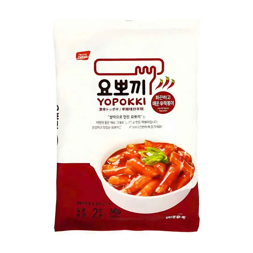 YP Hot & Spicy Rice Cake (2 Servings) 240g/ YP karstā un pikantā rīsu kūka (2 porcijas) 240g