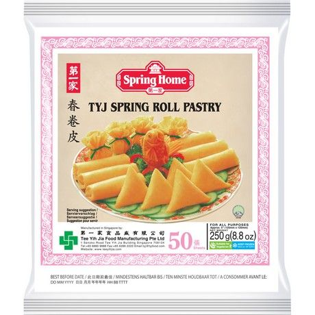 SPRING HOME  Spring Roll Pastry 250g/ SPRING HOME pavasara rullīšu mīkla 250 g Oishii Asian Mart
