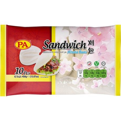 Sandwich Buns (Gua Bao Buns) 400g/ Gua Bao maizītes 400g Oishii Asian Mart
