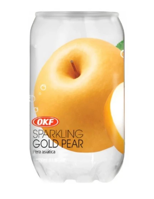 OKF Sparkling Gold Pear Drink 350ml/ OKF Gāzētais Persiku Dzēriens 350ml (Koreja) OKF