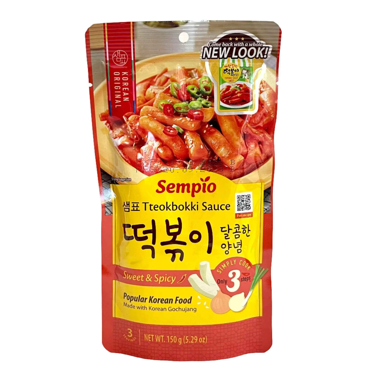 SEMPIO Tteokbokki Sauce Sweet and Spicy 150g/ SEMPIO Tteokbokki mērce — salda un pikanta 150g