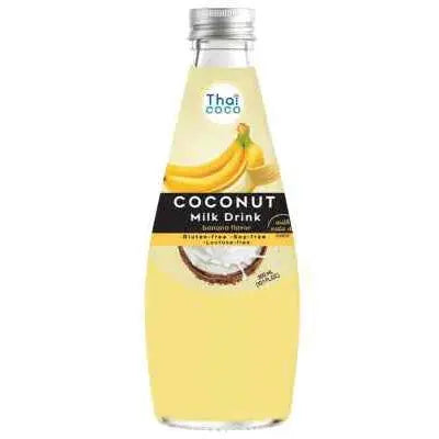 THAI COCO Coconut Banana milk 300ml/ THAI COCO Kokosriekstu, banānu piens 300ml