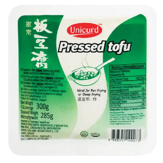 UNICURD Pressed Tofu 300g/ UNICURD Presēts tofu 300 g Oishii Asian Mart
