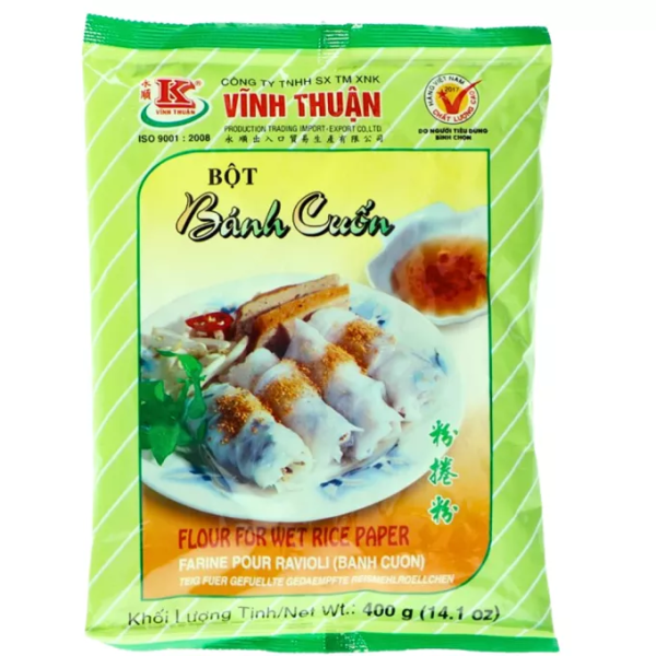 VT Vietnamese Steamed Rice Roll Flour (Banh Cuon) 400g
