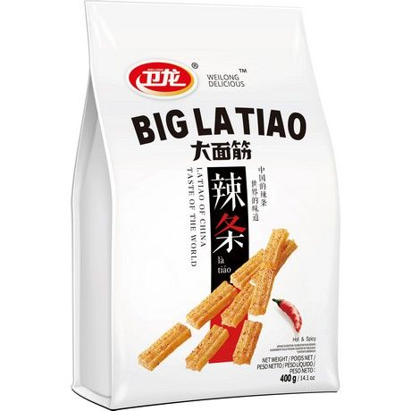 WEILONG Latiao Big 400g/ WEILONG latiao (pikantās kviešu uzkodas) 400 g