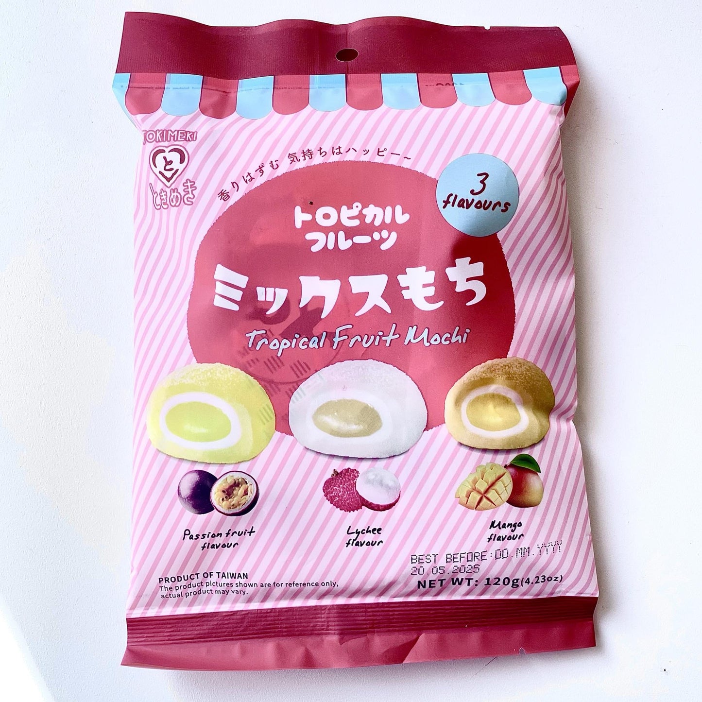 TOKIMEKI Tropical Fruit Mochi Mixed/ TOKIMEKI tropisko augļu moči sajaukums