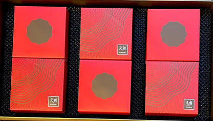 EULONG Lava Pudding Moon Cake gift box 300g (6 pieces)/ EULONG plūstošā pudiņa mēness kūku dāvanu kaste 300 g (6 gab.) EULONG