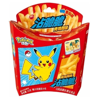 Yizhi Pokémon Grilled Chicken Wing Cripy Fries 25g/ Kraukšķīgie frī ar grilētu vistas spārniņu garšu 25 g - Oishii Asian Mart