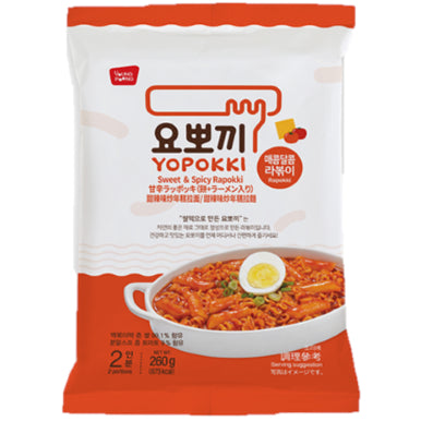 Yopokki Rapokki Sweet&Spicy Pouch 260g/ Yopokki rapokki saldi pikants (maisiņš) 260 g YOUNG POONG
