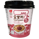 Yopokki Topokki Sweet Red Bean Cup 120g/ Yopokki topokki ar saldo sarkano pupiņu garšu krūzītē 120 g