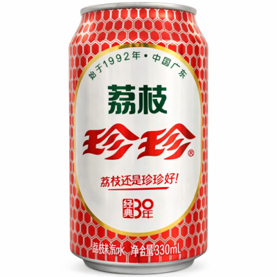 Zhenzhen Soda Lychee 330 ml/ Zhenzhen ličī gāzēts dzēriens 330 ml