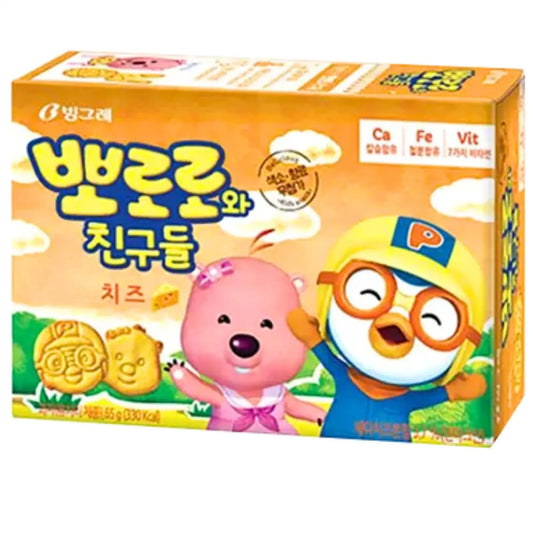 BINGGRAE Pororo Yellow Biscuits 65g EARNEST