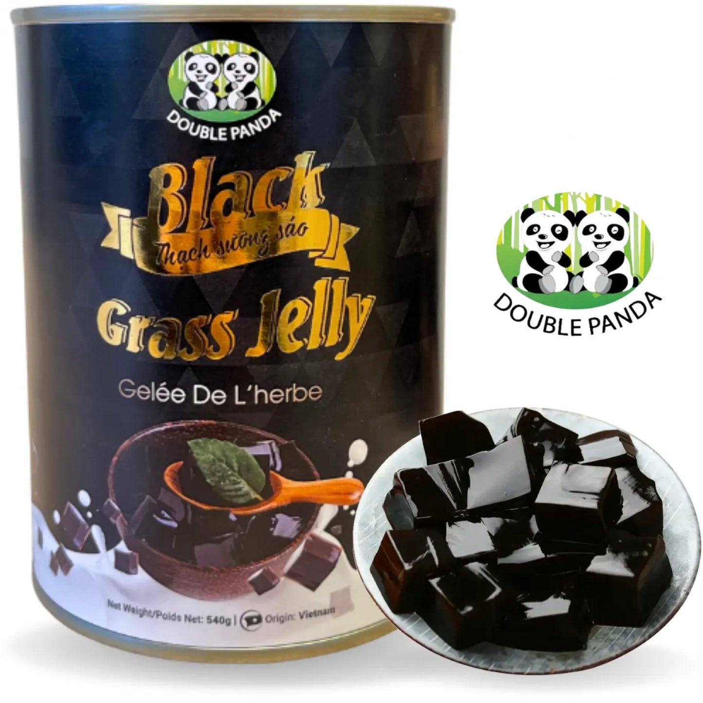 DOUBLE PANDA Black Grass Jelly 540g VN