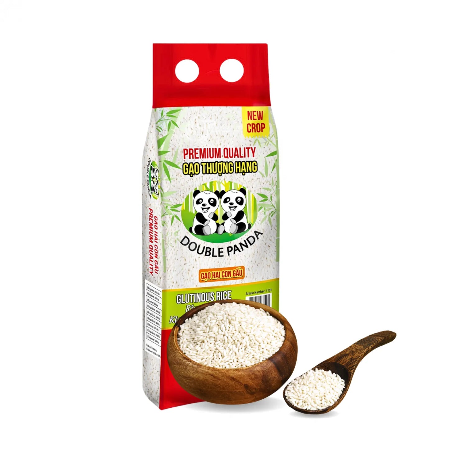 DOUBLE PANDA lipīgi rīsi gao nep 1kg VN