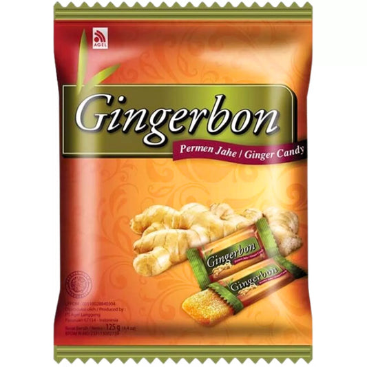 GINGERBON Soft Ginger Candy 125g/ GINGERBON Mīkstās ingvera konfektes 125g 