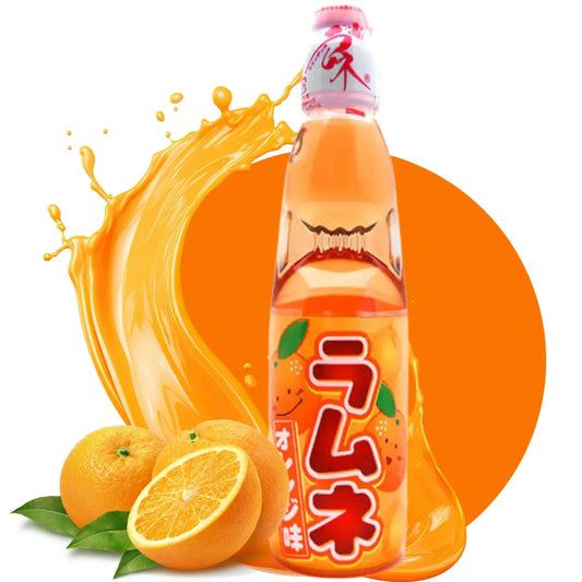 JP Hatakosen Ramune Orange  200ml Hatakosen