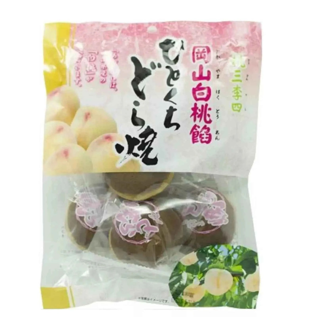ICHIEIFOODS Dorayaki Peach & Bean 115g JP