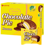 LOTTE Banana Chocopie 336g/ LOTTE Chocopie ar banānu garšu 336g