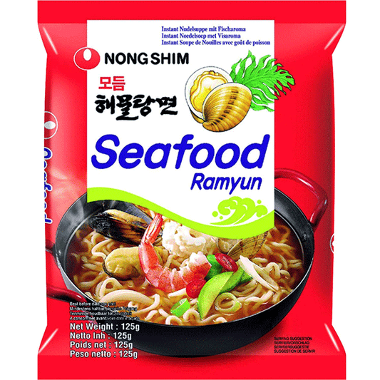 Nongshim Shin Ramyun KR ātri pagatavojamas jūras veltes nūdeles (Modumheamul Tangmyun) 125 g