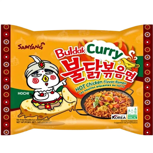 SAM YANG karstā vistas ramen CurryMulti 140g/ SAM YANG Asais Vistas Ramens ar Kariju 140g